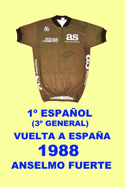 1º ESPAÑOL (3º GENERAL) VUELTA A ESPAÑA 1988 ANSELMO FUERTE
