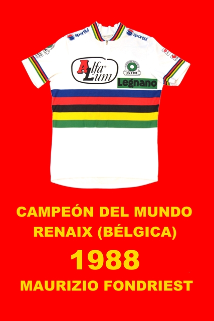 1988 CAMPEÓN DEL MUNDO. RENAIX (BÉLGICA) MAURIZIO FONDRIEST